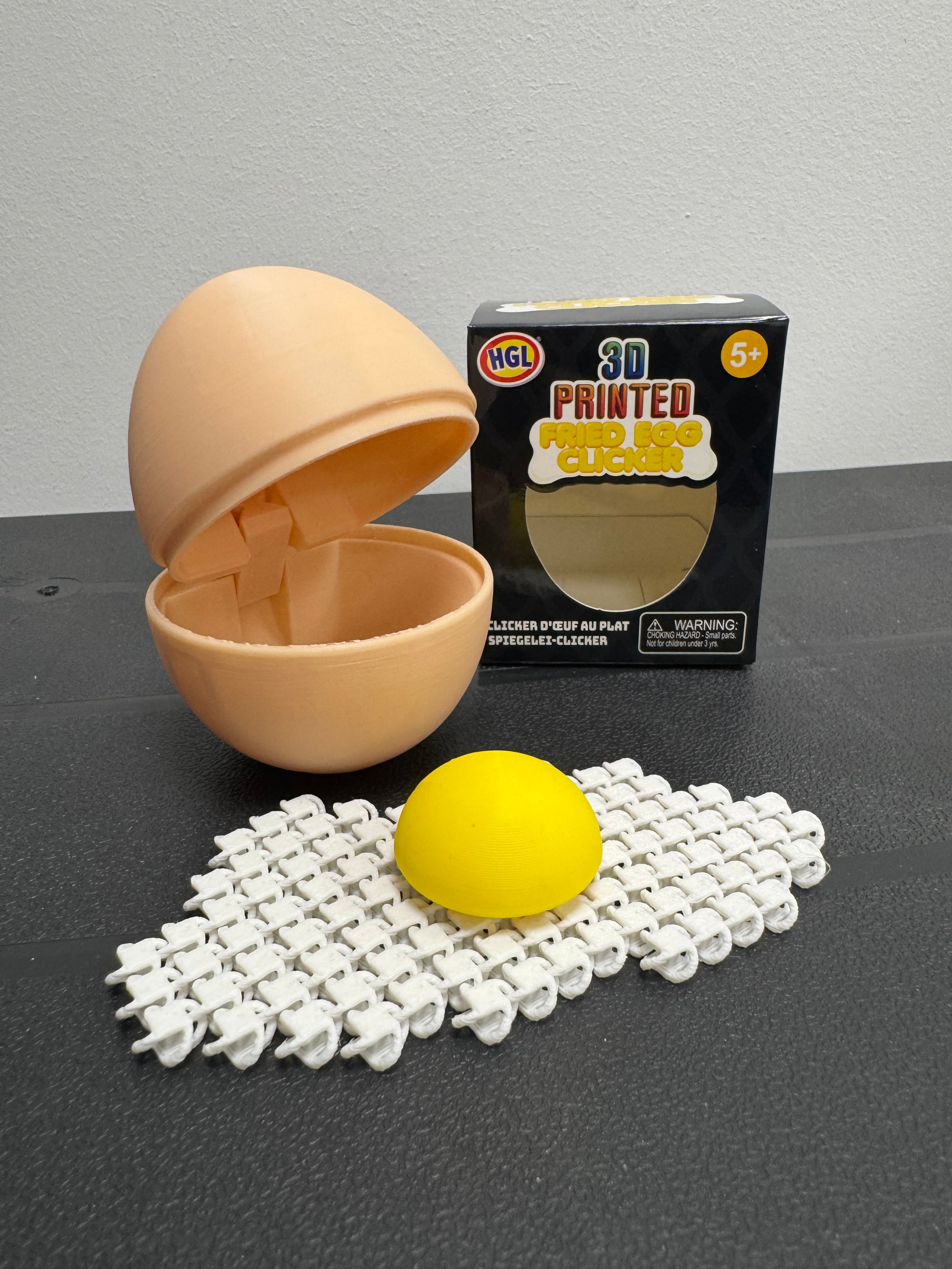 3D Printed Fried Egg Clicker
