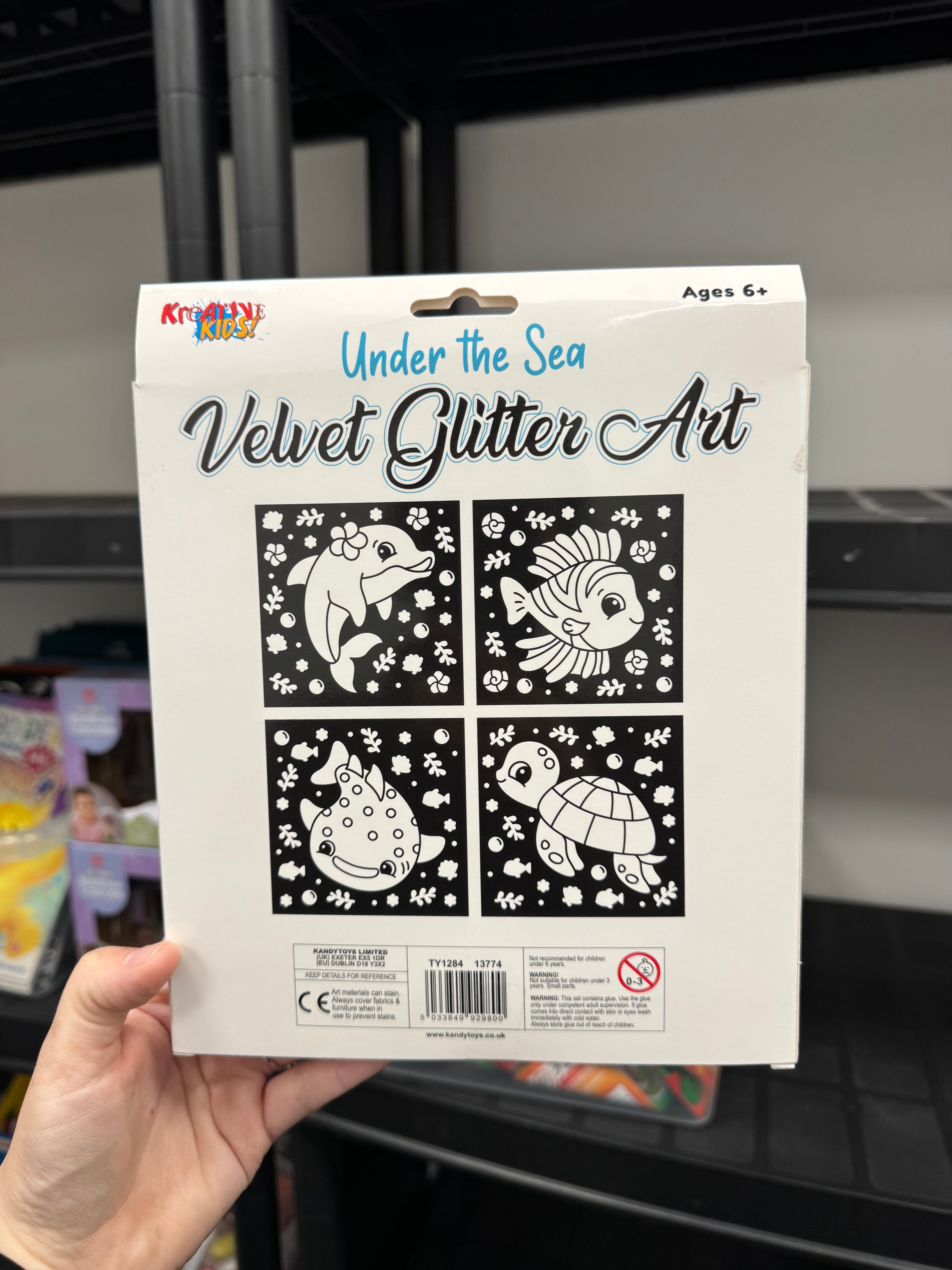 Velvet Glitter Art Under the Sea 4 Pack