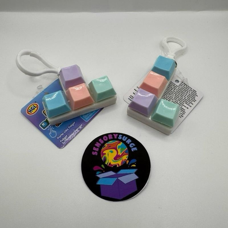 Pastel Keyboard Clicker Keychains