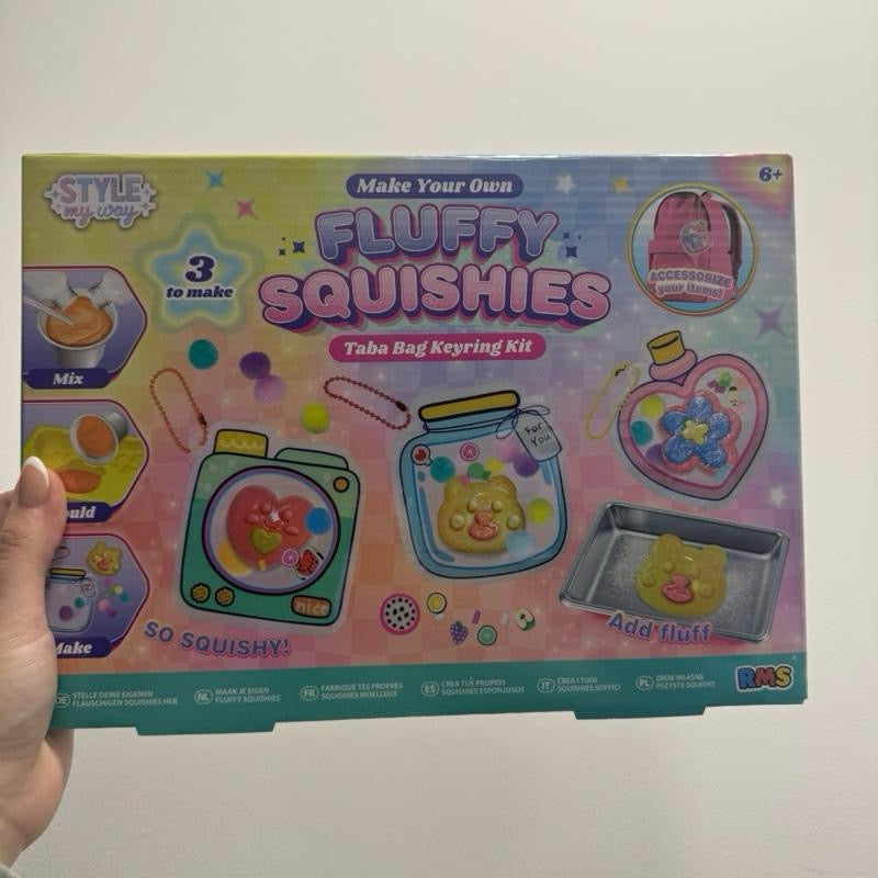 Make Your Own Fluffy Squishies Taba Keyring Set