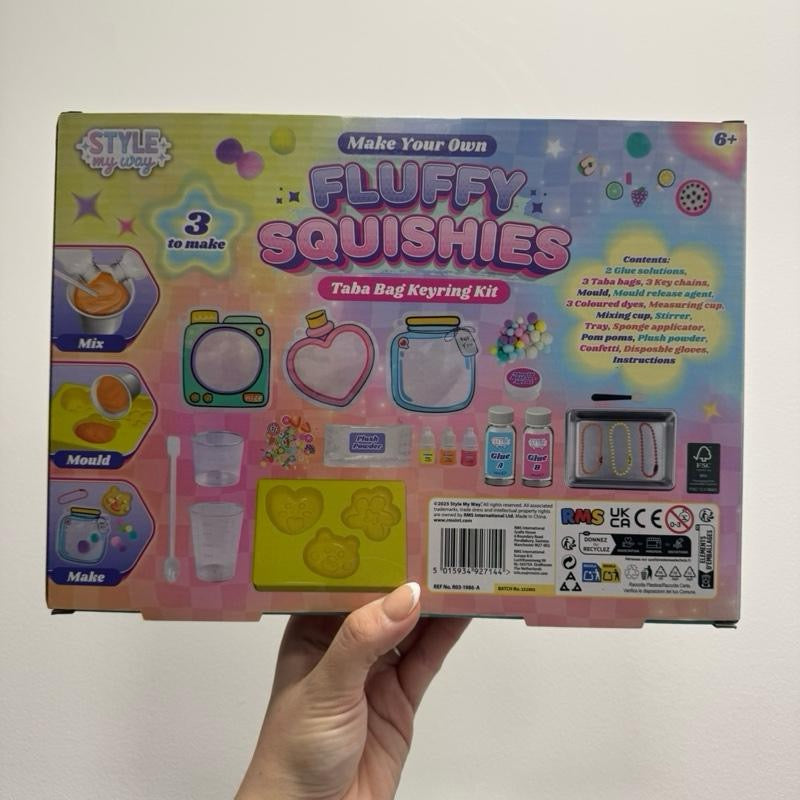 Make Your Own Fluffy Squishies Taba Keyring Set