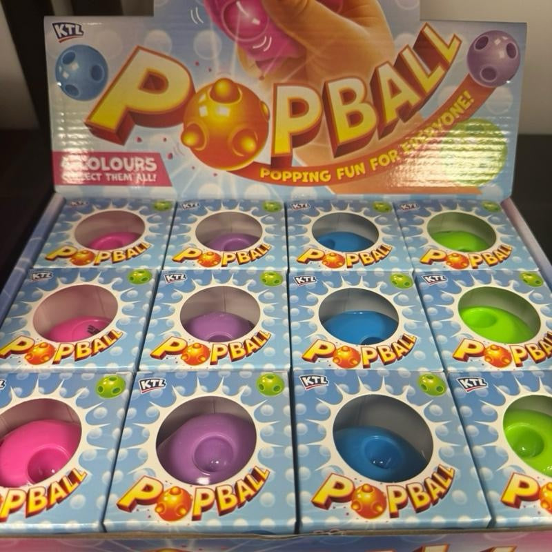 Pushin Pop Ball 4 Assorted Colours