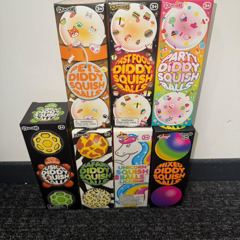 Scrunchems Diddy 3 Packs Assorted