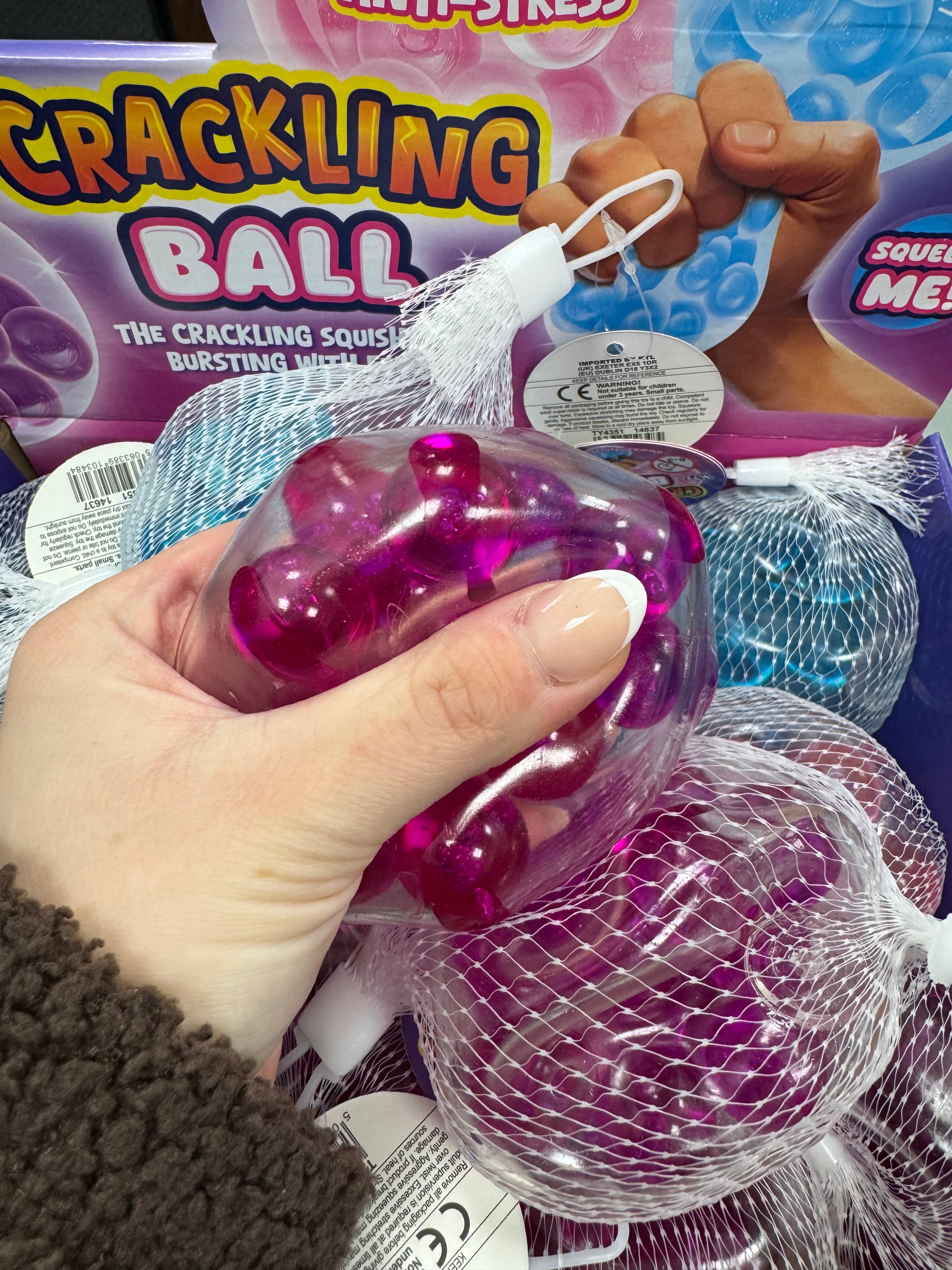 Crackling Ball- The crackling squish toy bursting with fun.