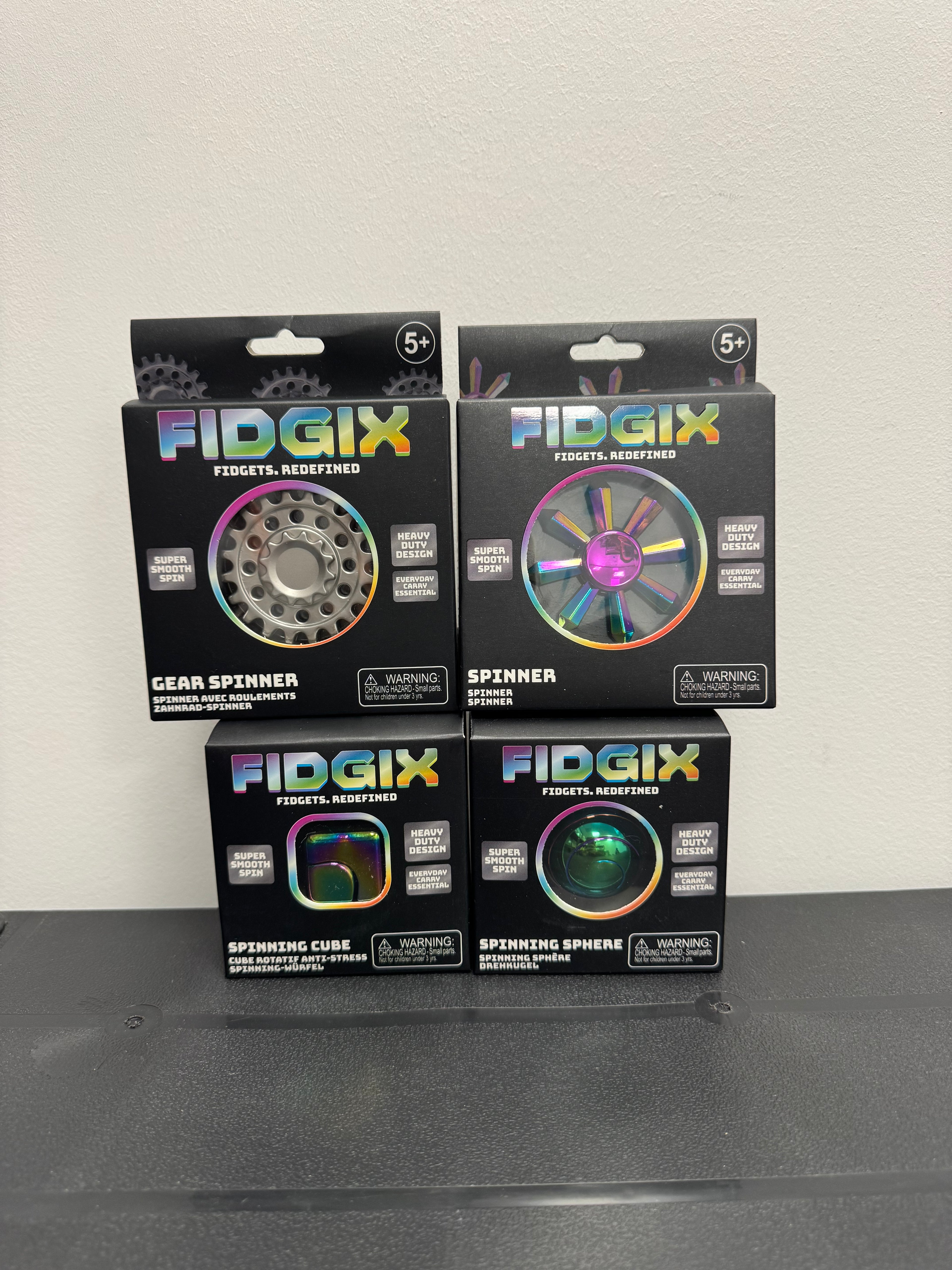Fidgix Heavy Duty Design Fidget 4 Assorted Designs